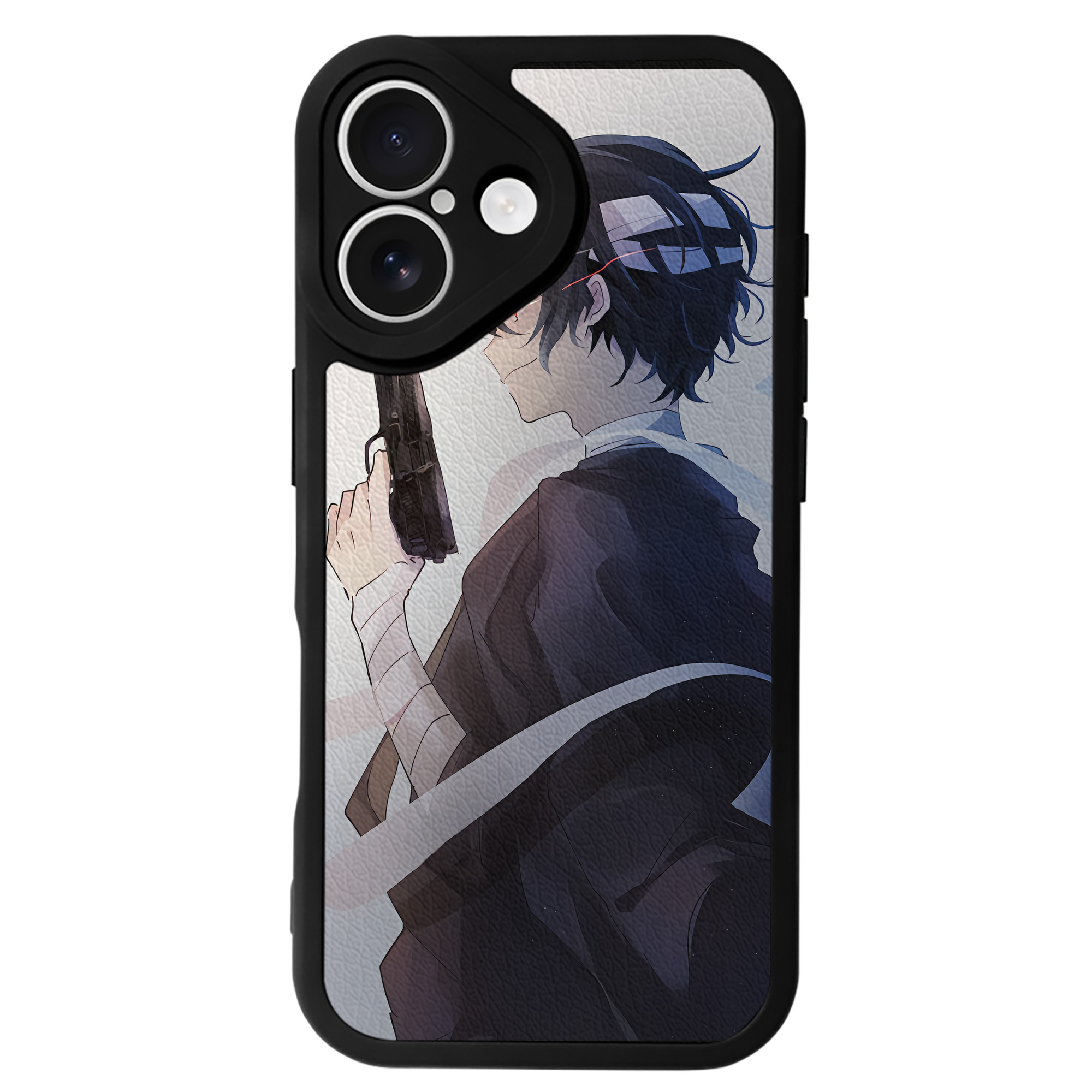 （画像用） 文豪ストレイドッグス Bungo Stray Dogs 【iPhone 16シリーズ対応】シリコンスマホケース（レザー調） 材質：シリコン
